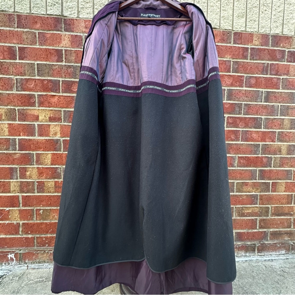 Fleet Street Trench Coat Full Length Maxi Outerwear Detach Liner Cape Hood 10 - Picture 7 of 17